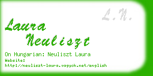 laura neuliszt business card